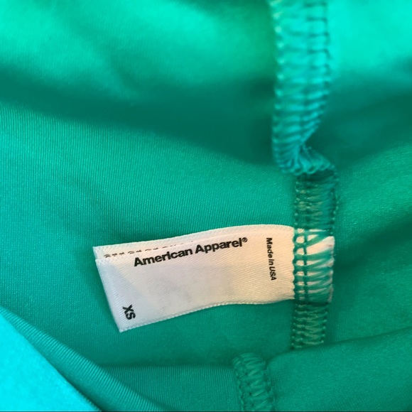 American apparel green metallic leggings - Picture 2 of 2